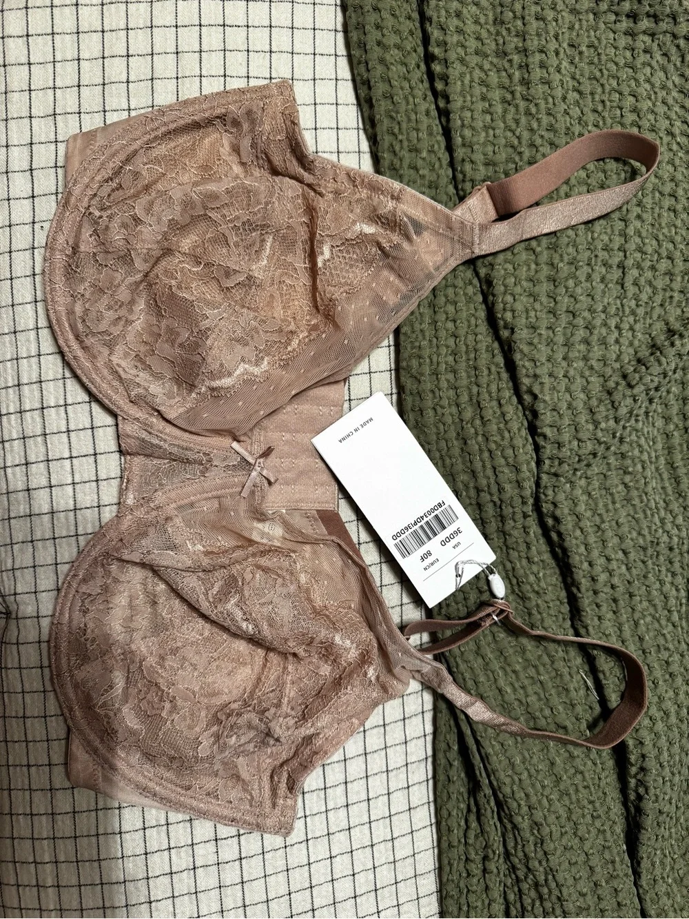 HSIA Minimizer Bra in Taupe - Women's Intimates 36DDD